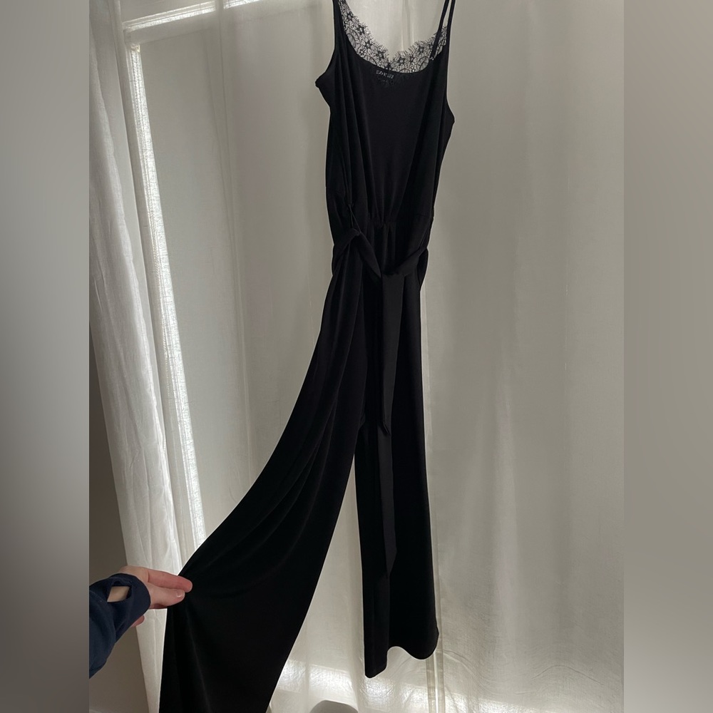 Express Black Wide Leg Jumpsuit